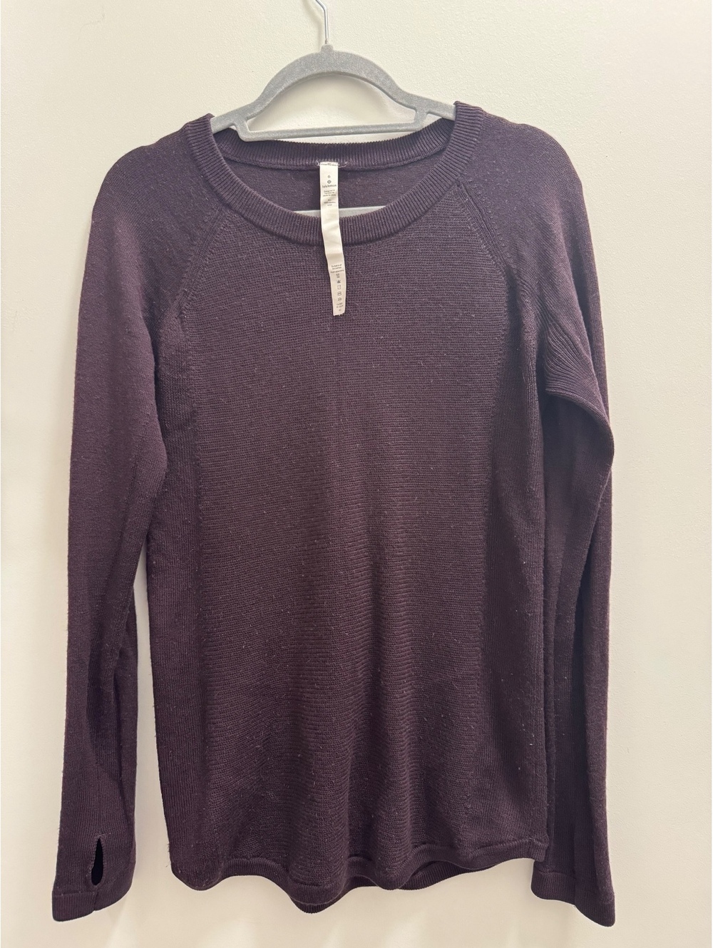 Lululemon Women's Merino Wool Long Sleeve Pullover Size 6